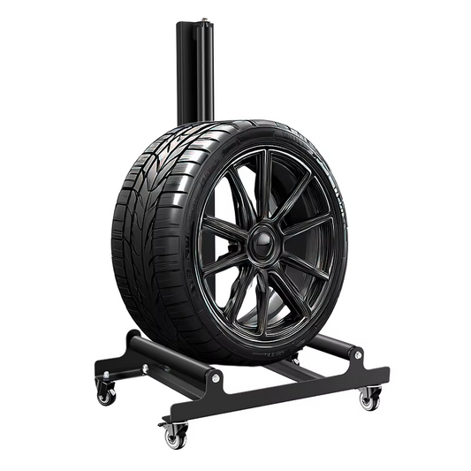 タイヤ洗浄ラック キャスター付き ホイールスタンド回転式 傷が付かない 洗車 タイヤ履き替え 洗浄ツール メンテナンスラック